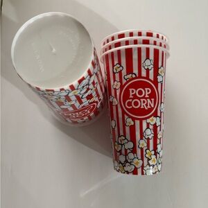 Red and White Popcorn Cups
